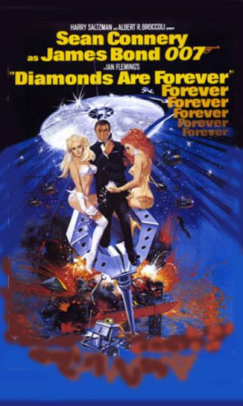 Agent 007 - Diamonds Are Forever Poster